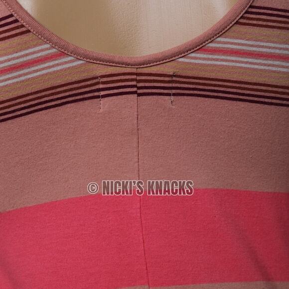 Torn by Ronny Kobo Striped Knit Bodycon Maxi Dress Boatneck Stretch Size XS - Picture 7 of 12